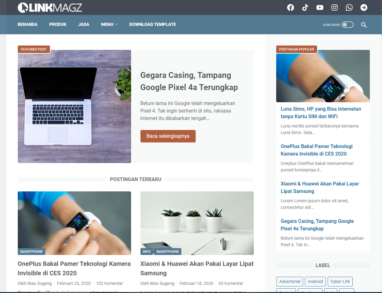 Download Template Clone LinkMagz v3.0.0 Update Terbaru