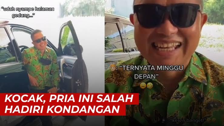 NGAKAK! Bapak Ini Pulang Cepat Dari Kondangan, Ternyata Salah Tanggal