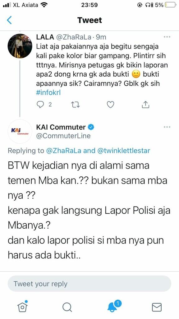 Admin KAI Commuter Ngegas Tanggapi Pelecehan, Korban Ungkap Kejadian