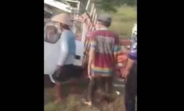 Ngebut di Tikungan, Truk Pengangkut Ayam Terlempar dari Jalan Tol