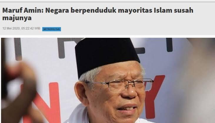 Ma'ruf Amin: Jangan Ada Arahan Pilih Pancasila atau Alquran