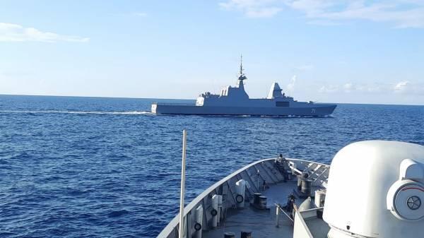 Kapal Perang KRI Diponegoro-365 Latihan Bersama RSS Tenacious 71 Singapura
