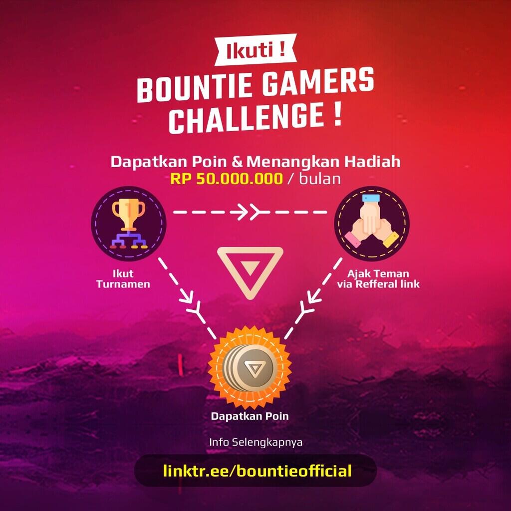 Bountie Gamers &amp; Organizer Challenge Total Prize Pool Satu Milyar