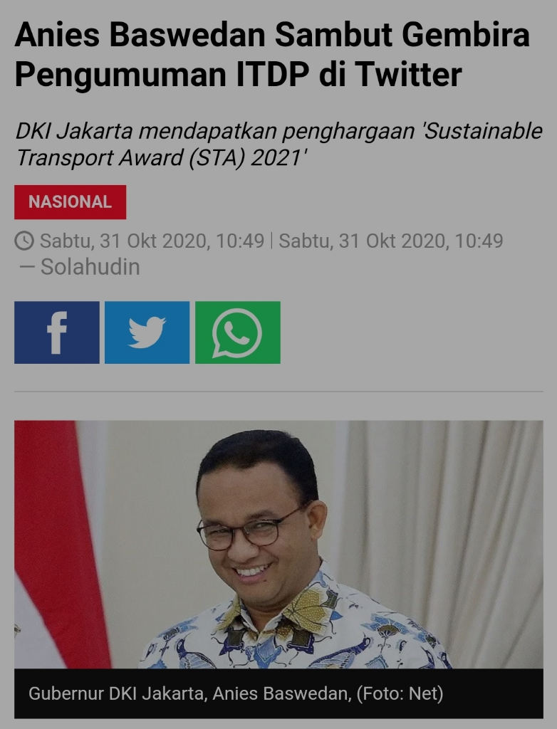 ITDP: Kebijakan Khusus Road Bike Mengundang Pengguna Kendaraan Lain Langgar Aturan