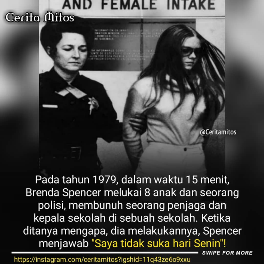 Alasan Pembunuhan Brenda Spencer: &quot;Aku Tidak Suka Hari Senin&quot;
