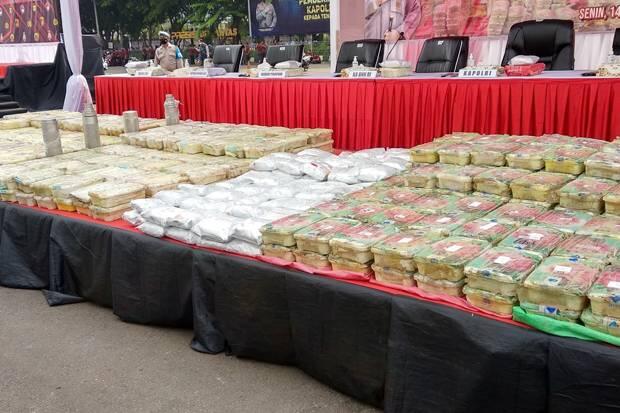 Jaringan Narkotika 1,129 Ton Timur Tengah-Indonesia Termasuk Dalam TOC