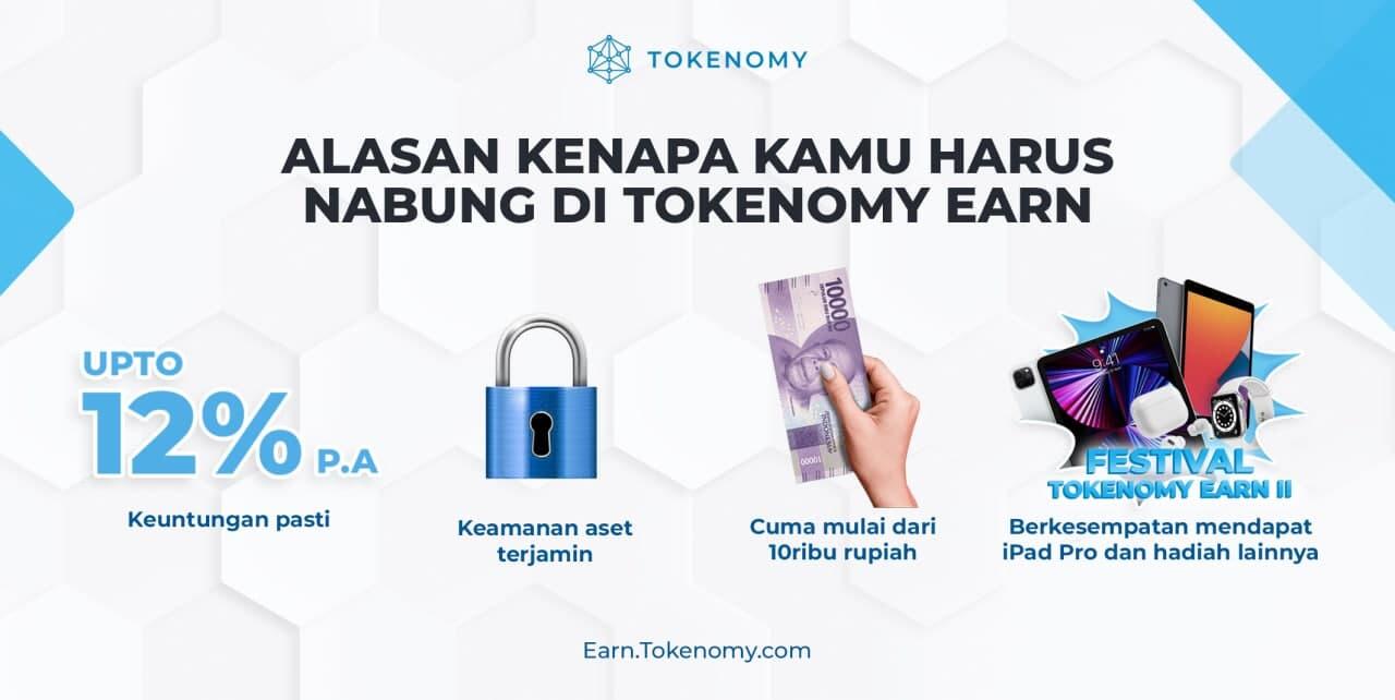 Alasan kamu harus nabung di Tokenomy Earn