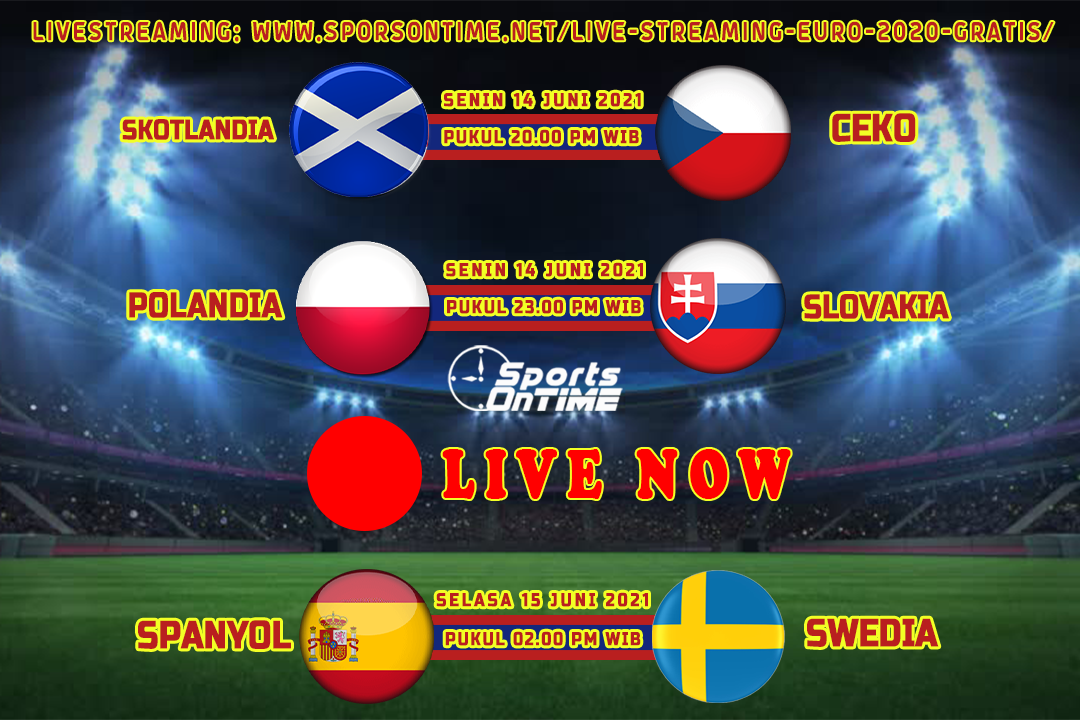 Jadwal Livestreaming Euro 2020 Gratis 14 Juni 2021