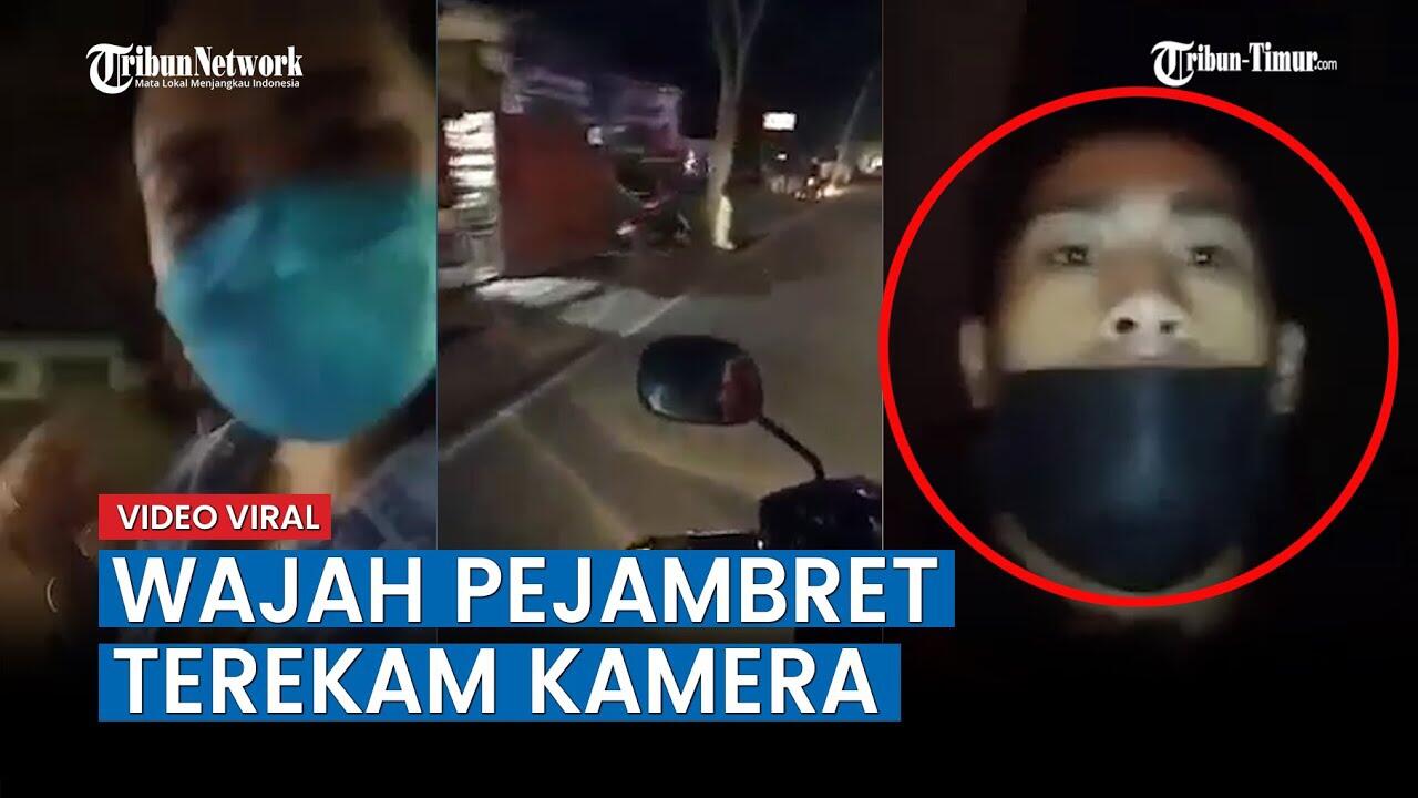 Apes, Tak Sadar Menjambret HP yang Tengah Live FB Wajah Penjambret Terekam Kamera