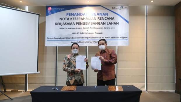 Garap Kawasan TOD, Adhi Commuter Properti Gandeng Sarana Jaya