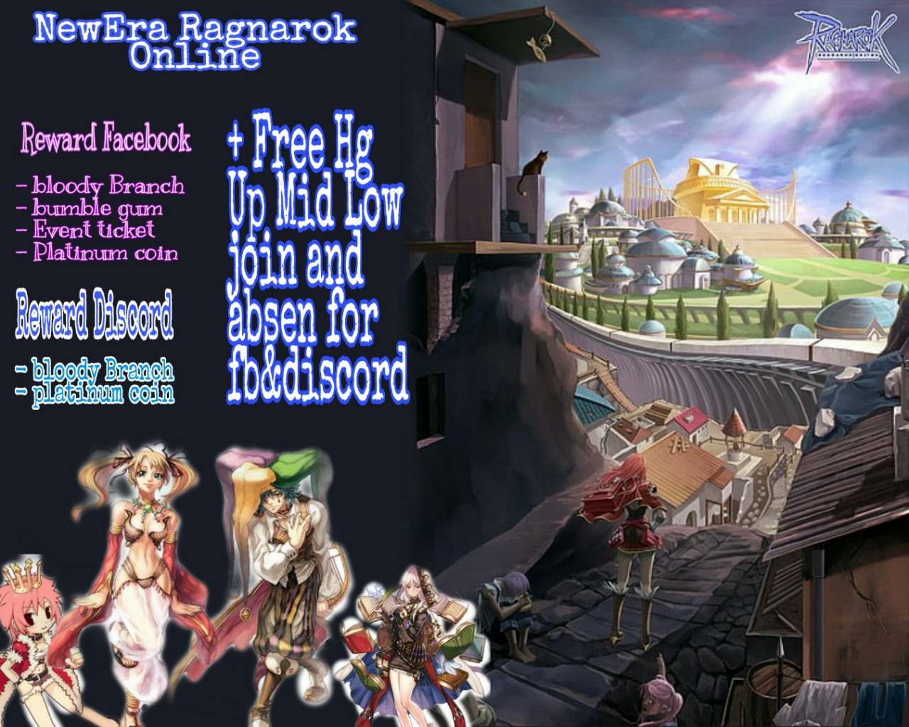 &#91;OPEN 19 JUNE 2021 19:00 WIB NEW SERVER HIGH RATE 250/90&#93; NewEra Ragnarok online