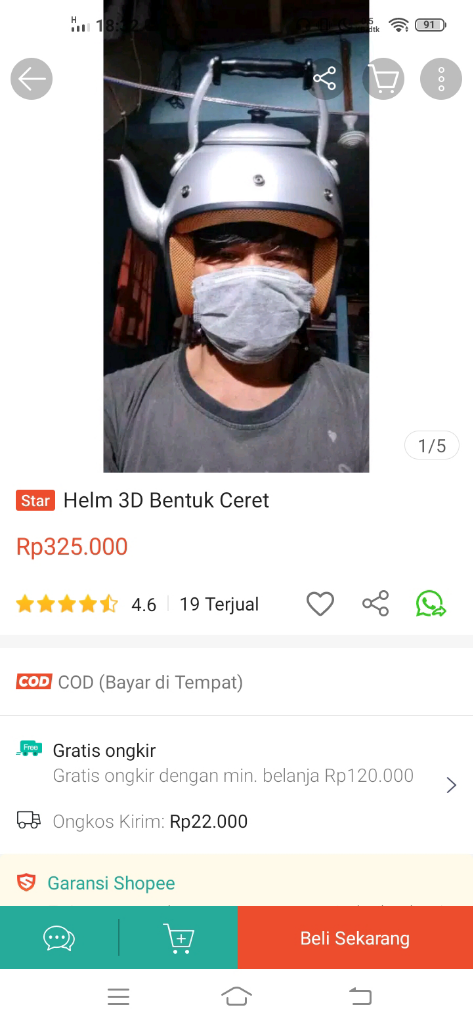 HAUS? MINUM DARI HELM INI!