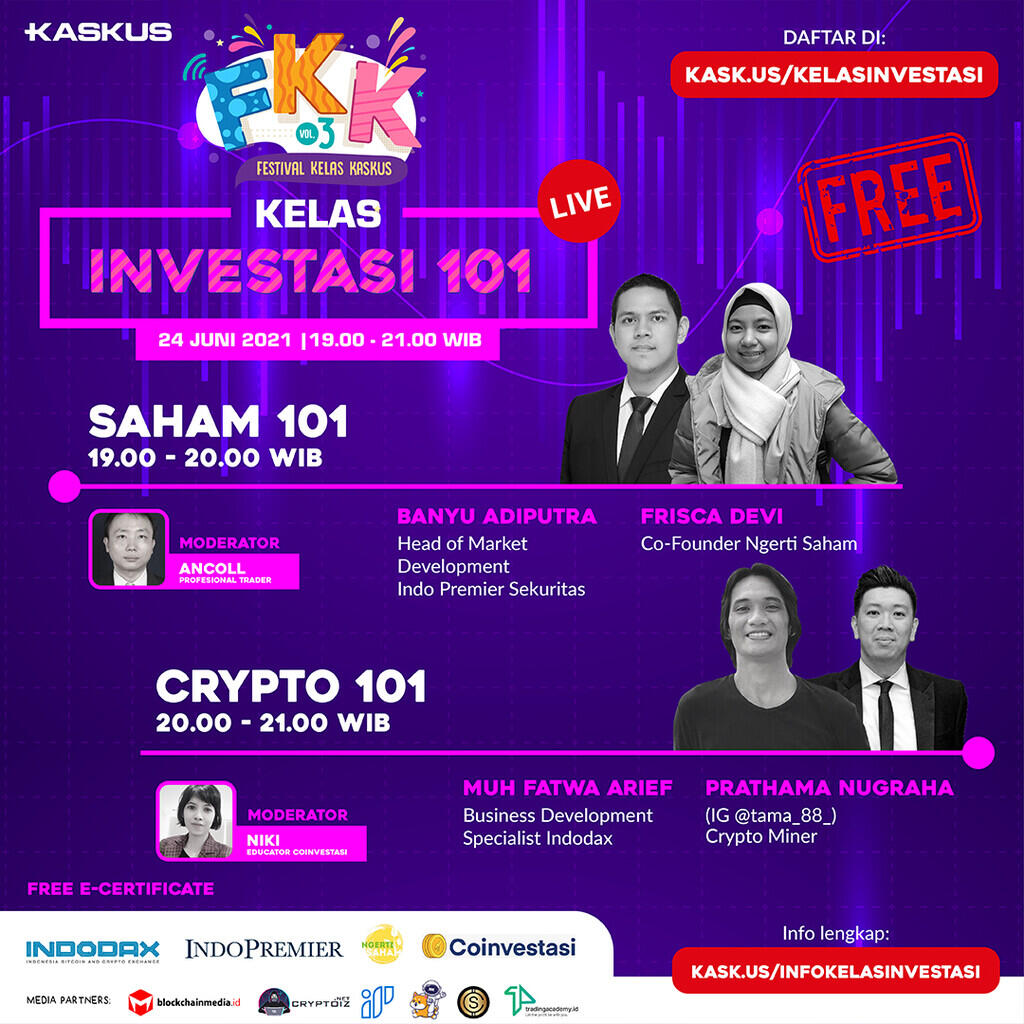 &#91;SAHAM dan CRYPTO&#93; Berikan PERTANYAAN TERBAIK ANDA dan dapatkan DOORPRIZE nya !!! 