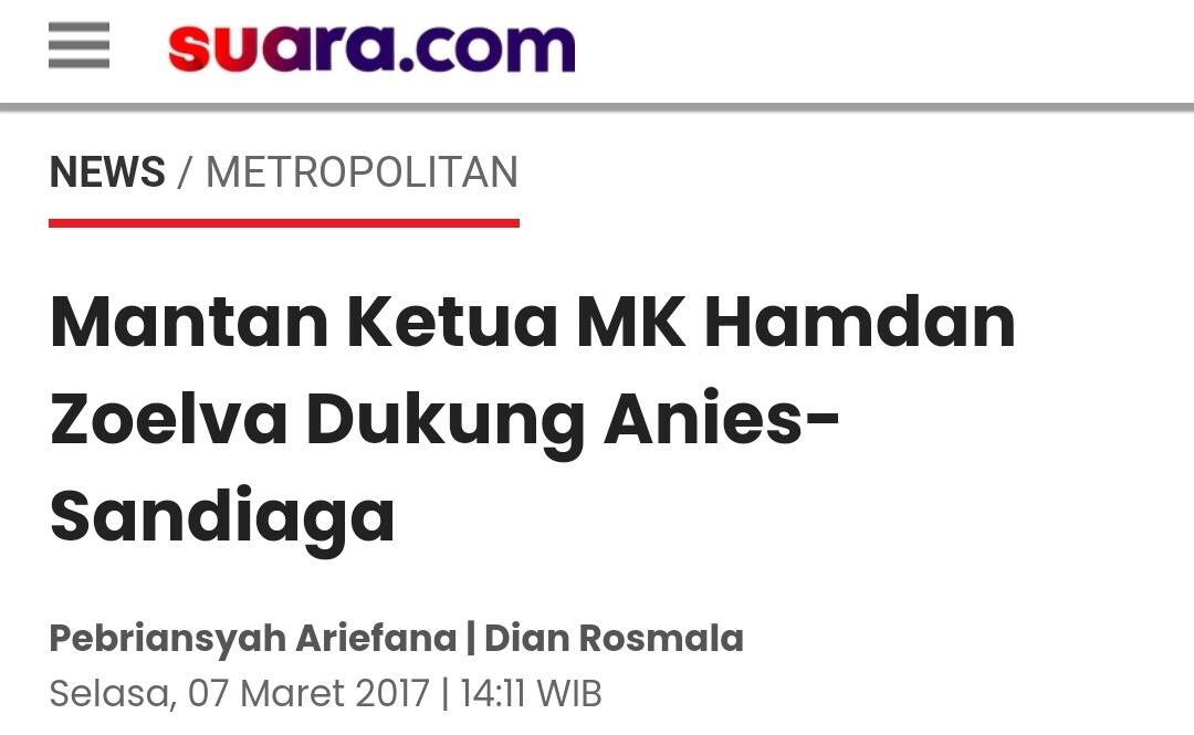 Hamdan Zoelva Diangkat Jadi Komisaris Utama Jakarta Propertindo