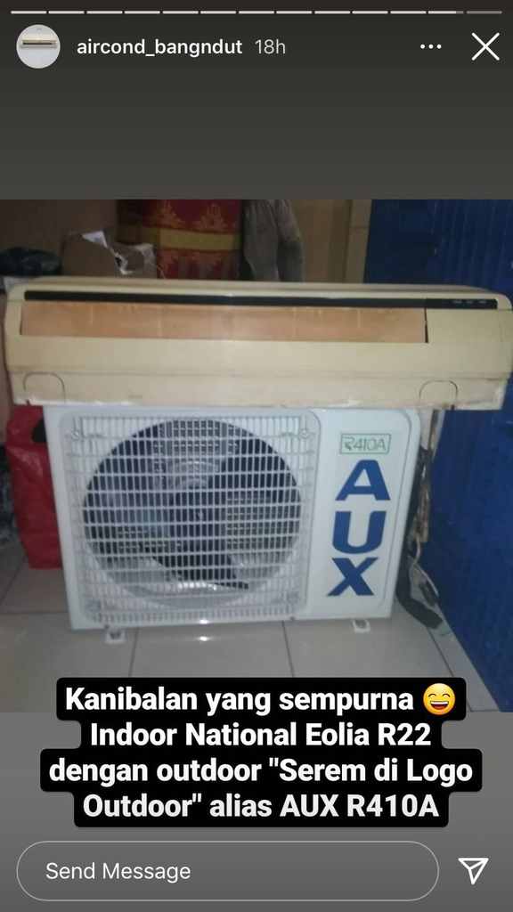 Indoor R22 OU R410a? Gk bocor evap apa?