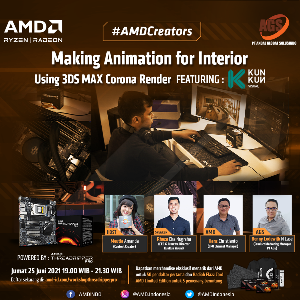 Banjir Ilmu Gan! Banjir Giveaway Juga! Yuk Ikutan Workshop #AMDCreators!