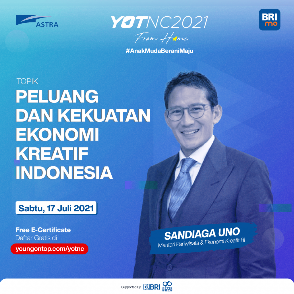 Ngobrolin Peluang dan Kekuatan Ekonomi Kreatif Indonesia Bersama Pak Sandiaga Uno