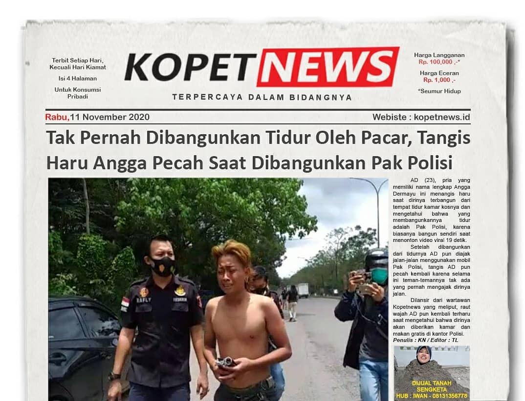 Kocak, 5 Berita Ngawur Dilansir dari KopetNews, Terbit Tiap Hari Kecuali Hari kiamat!