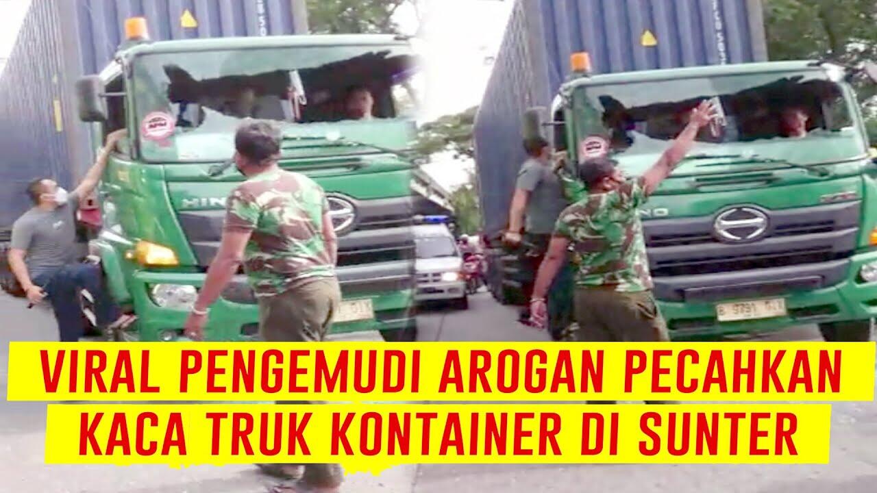 Aksi Jagoan, Penganiayaan Sopir Kontener Oleh Pengemudi Pajero Berkostum Tentara!