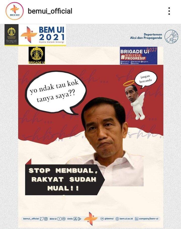 Soal Jokowi King of Lip Service, Akademikus UNJ: BEM UI Sudah Benar