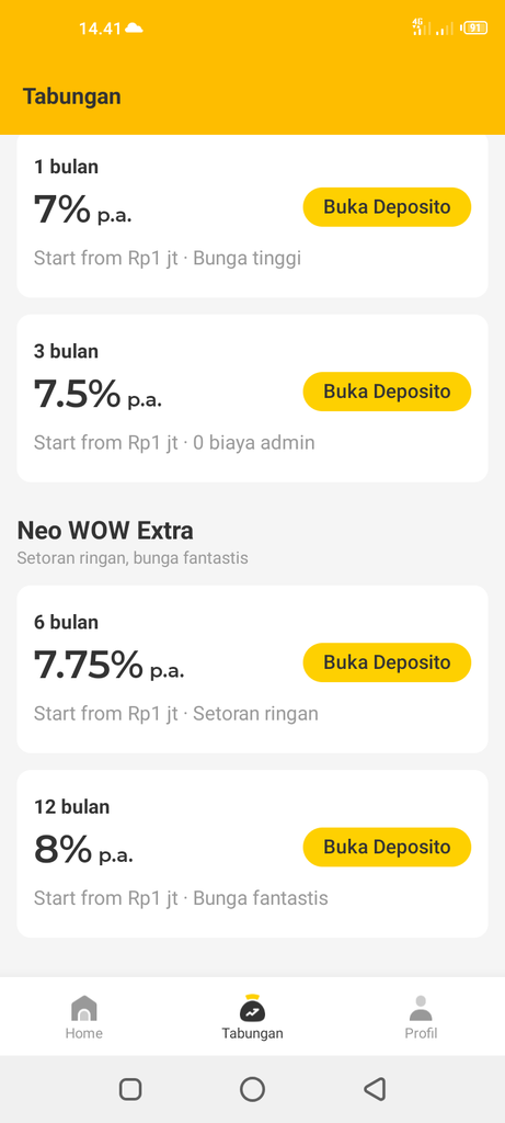 NEO+ Aplikasi Cuan Paling Recommended 2021