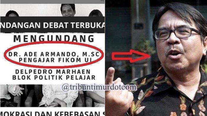 Nantang Debat, Ade Armando: Ketua BEM UI Tidak Berani Muncul di Acara Yang Ada Saya