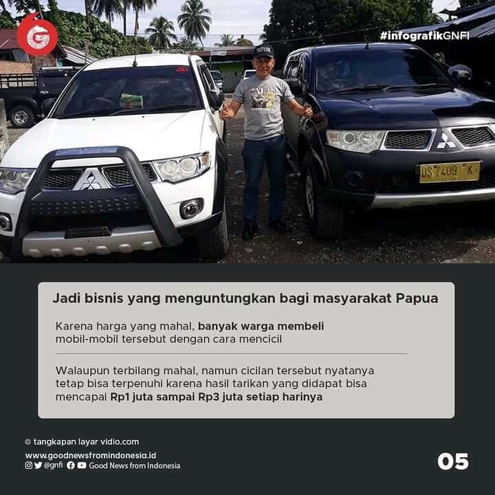 Fortuner dan Pajero Sport Adalah Angkot di Papua