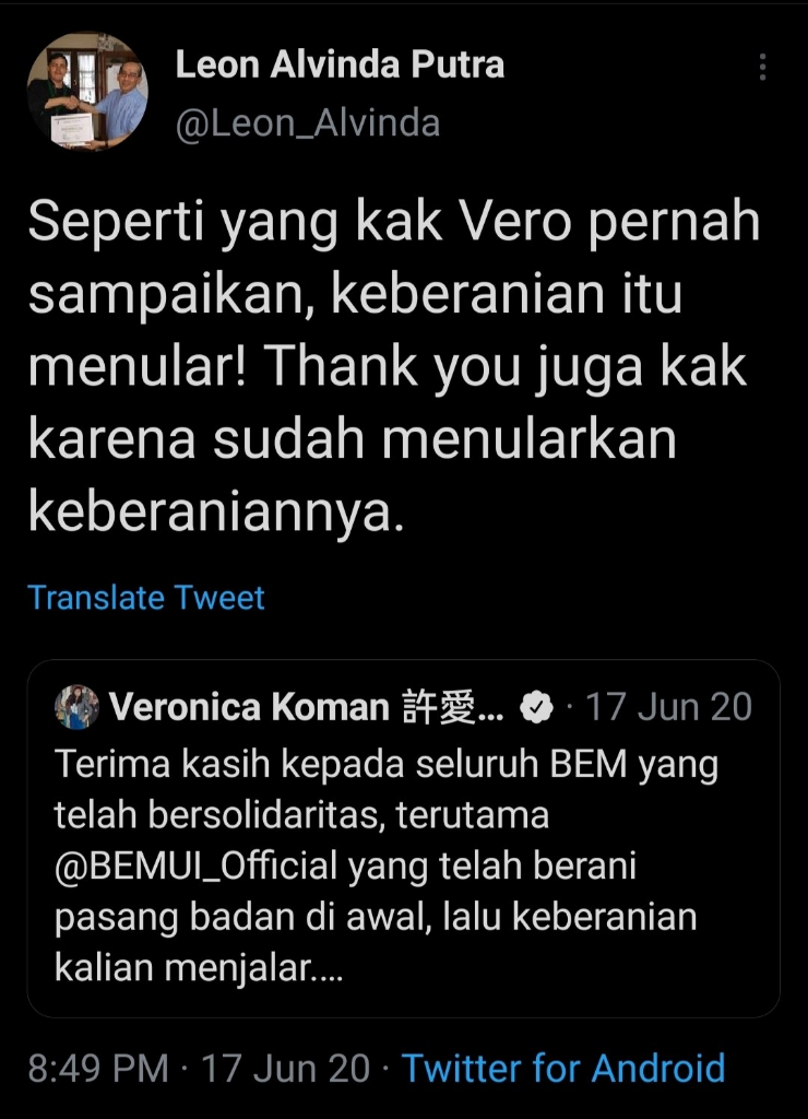 Penjual Negara Veronica Koman Jadi Pembicara Diskusi BEM Mahasiswa UI, UI: Tak Layak!