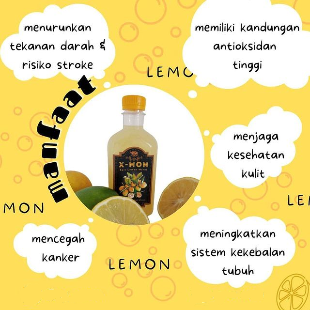 &#91;RESELLER WANTED !!!&#93; X-MON MINUMAN SARI LEMON MURNI UNTUK DIET &amp; SISTEM IMUN