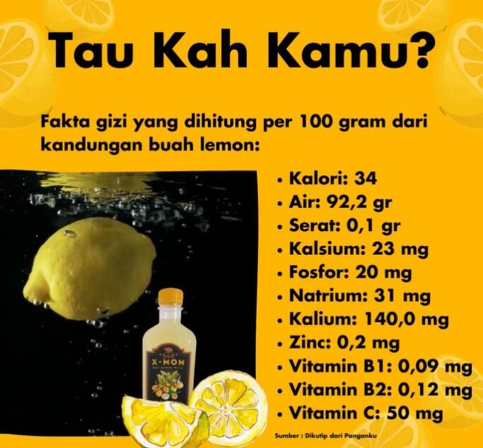 &#91;RESELLER WANTED !!!&#93; X-MON MINUMAN SARI LEMON MURNI UNTUK DIET &amp; SISTEM IMUN