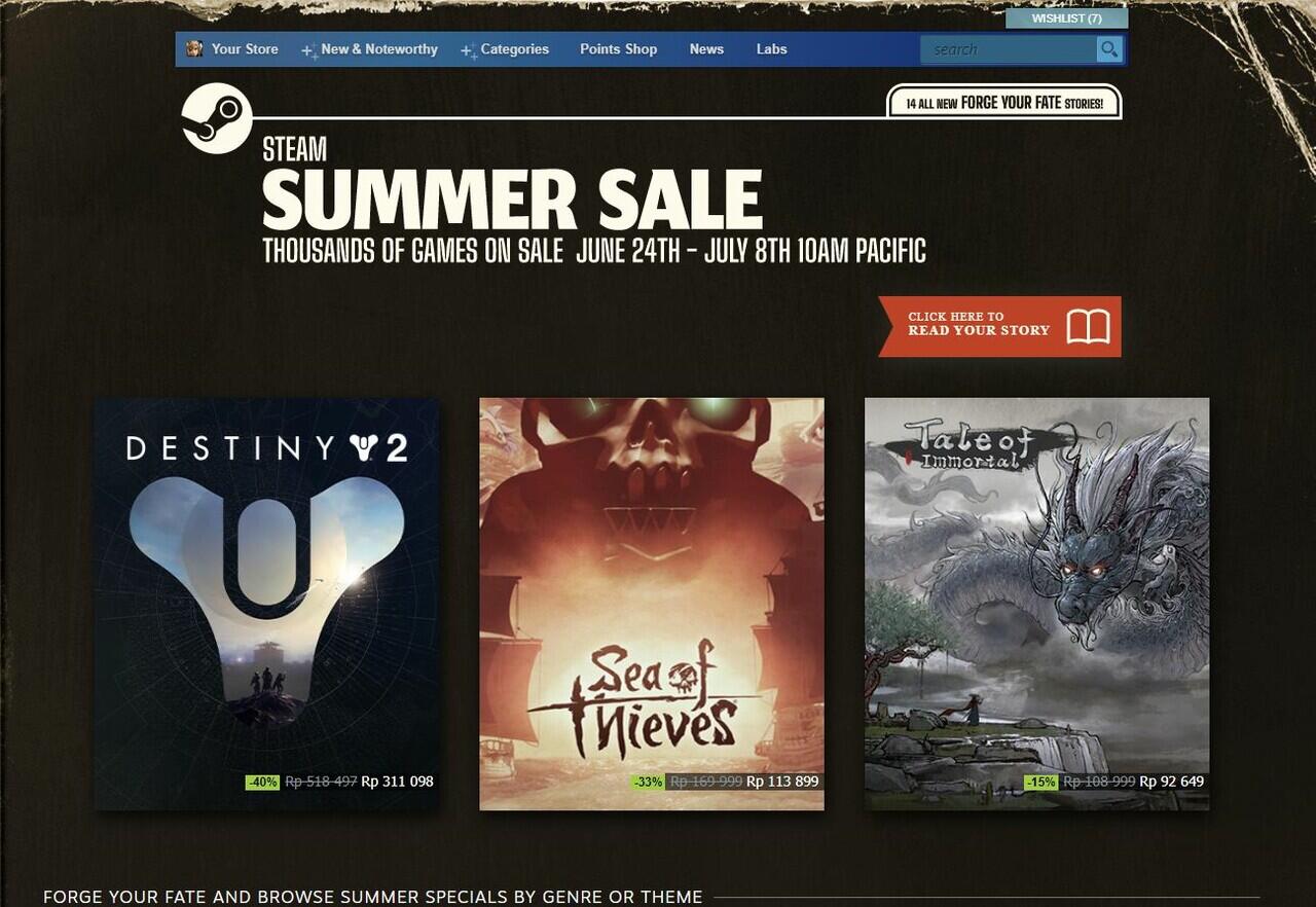 Rekomendasi Game Steam Summer Sale 2021 yang Wajib Gansis Beli