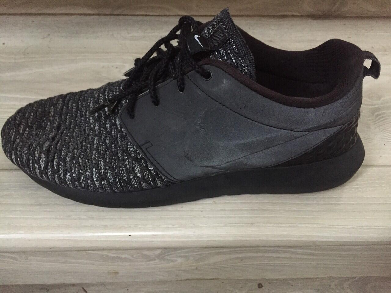 NIKE ROSHE NM FLYKNIT PREMIUM BLACK/ BLACK- DARK GREY- WHITE
