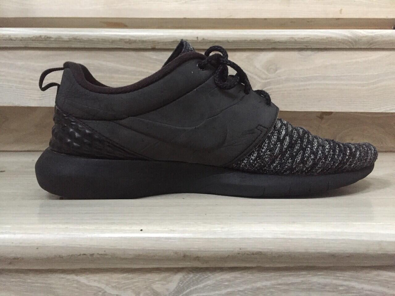 NIKE ROSHE NM FLYKNIT PREMIUM BLACK/ BLACK- DARK GREY- WHITE