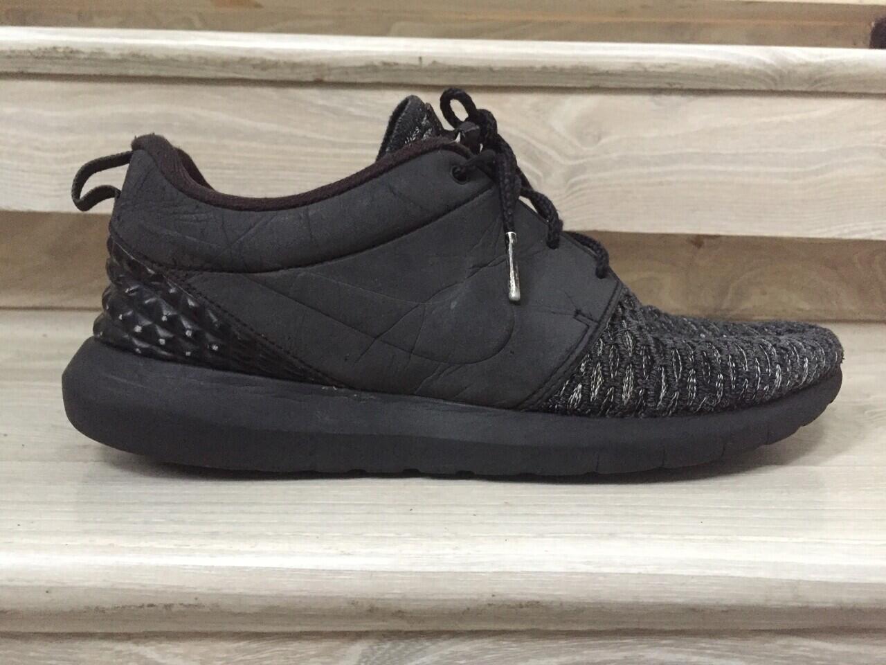 NIKE ROSHE NM FLYKNIT PREMIUM BLACK/ BLACK- DARK GREY- WHITE