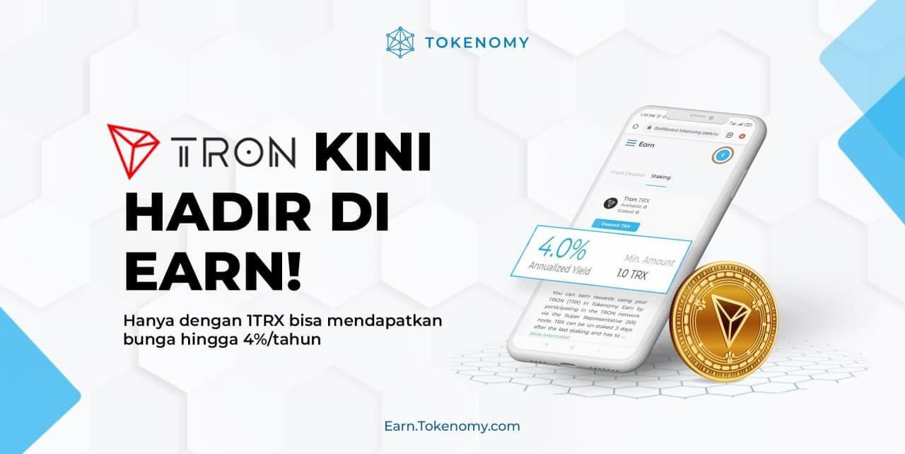 Hanya dengan 1 TRX (TRON) bisa mendapatkan bunga hinga 4%/tahun!