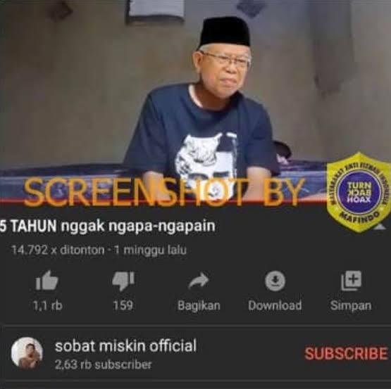 Jokowi Kerja Sendirian Saja, Maruf Amin Jarang Nongol, Pengamat: Mundur Saja!