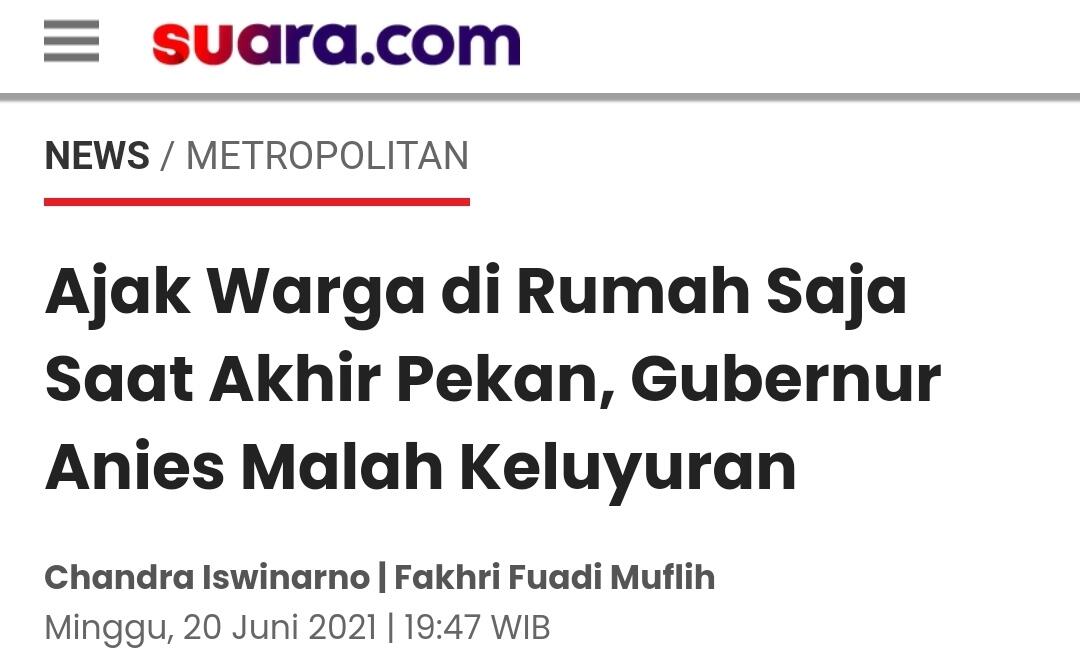 Cuit Usulan Anies Baswedan Ditolak, Epidemiolog UI: Merespons Omongan Luhut