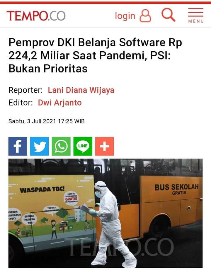 TGUPP: Surat Pemprov DKI ke para Dubes Bukan Minta Sumbangan