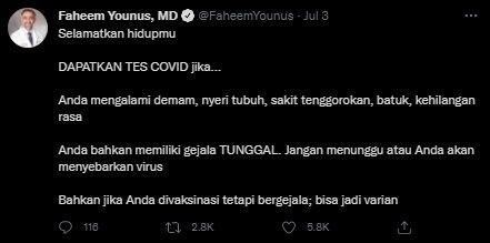 Mengenal Faheem Younus,Dokter AS yang GiatNgetwit Pakai Bahasa Indonesia Soal Covid19