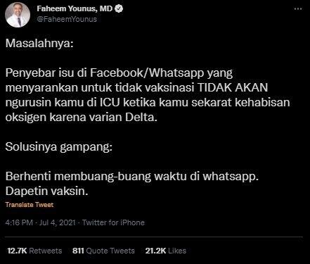 Mengenal Faheem Younus,Dokter AS yang GiatNgetwit Pakai Bahasa Indonesia Soal Covid19