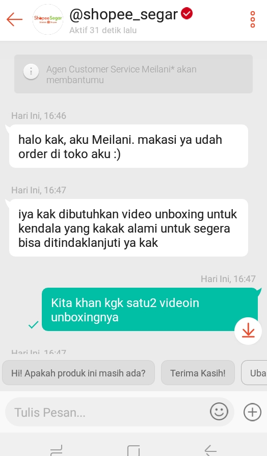 Order Shopee Segar Kurang, Laporan Tidak Diproses Karena Perlu Video Unboxing 