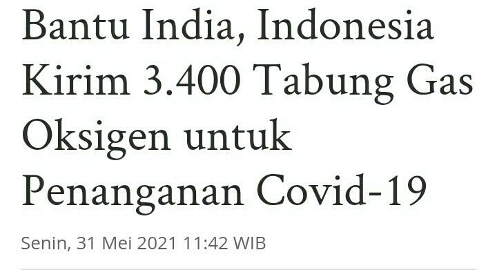 Pemerintah Buka Opsi Impor Untuk Penuhi Kebutuhan Oksigen Dalam Negeri