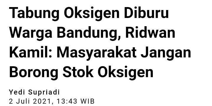 Pemerintah Buka Opsi Impor Untuk Penuhi Kebutuhan Oksigen Dalam Negeri