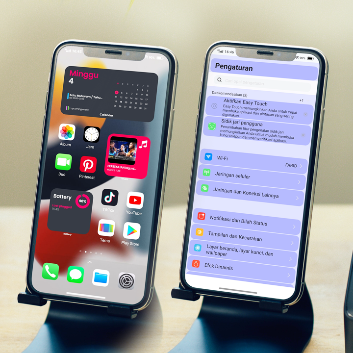 Download Tema iPhone (iOS) 15 For Vivo All Series Tembus Akar