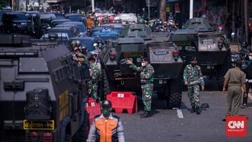 PPKM Darurat Pemerintah Pusat Berwenang,TNI-Polri Tambah Ribuan Personel Perketat DKI