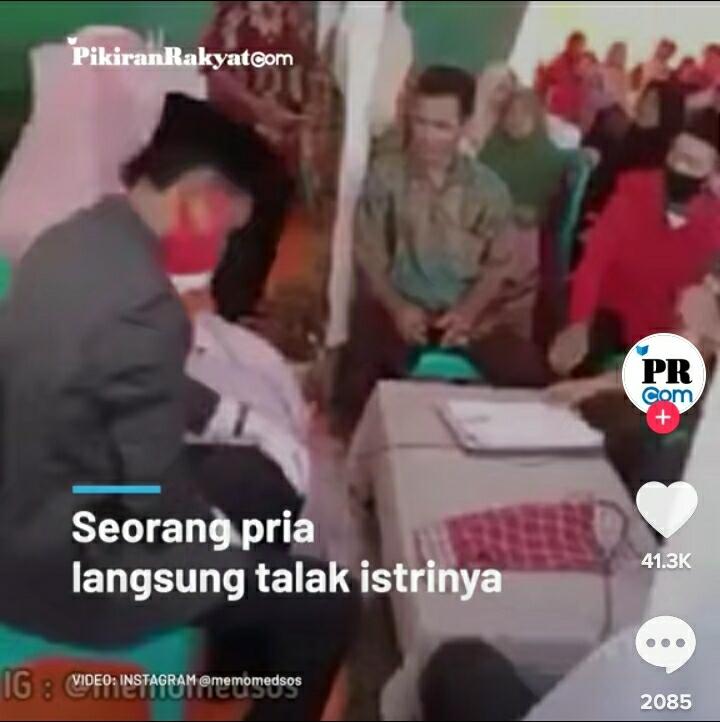 Pria Talak Istrinya Depan Penghulu Usai Akad Nikah