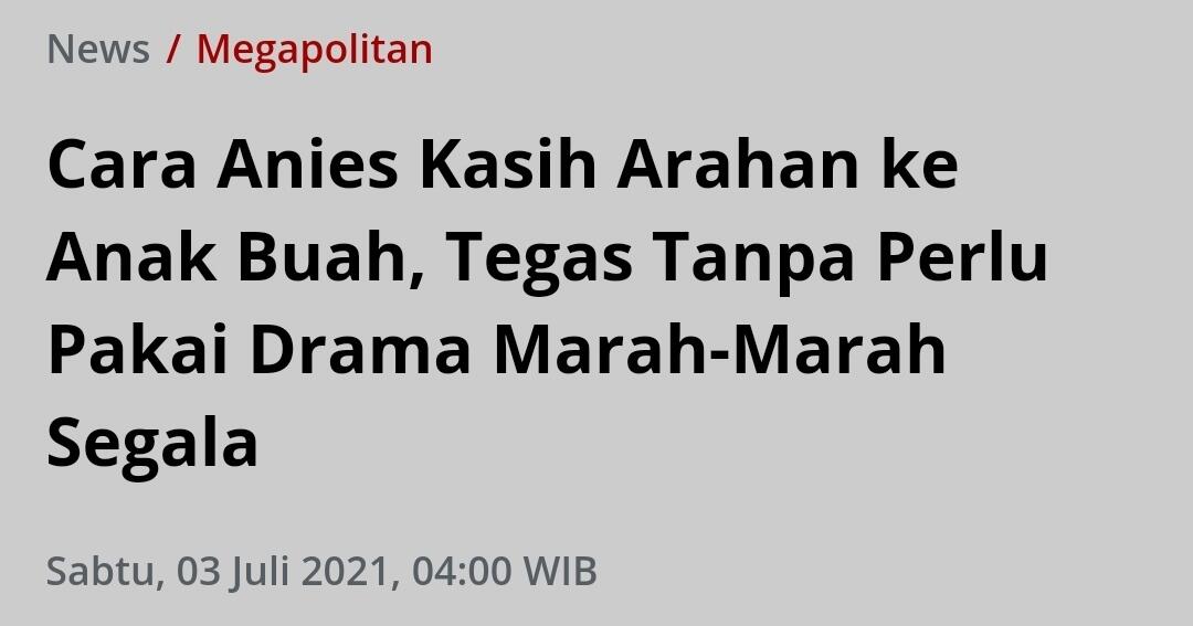 Anies Ngamuk Ibu Hamil Kerja, Refrizal: Gubernur Indonesia, 2024 Jadi Presiden