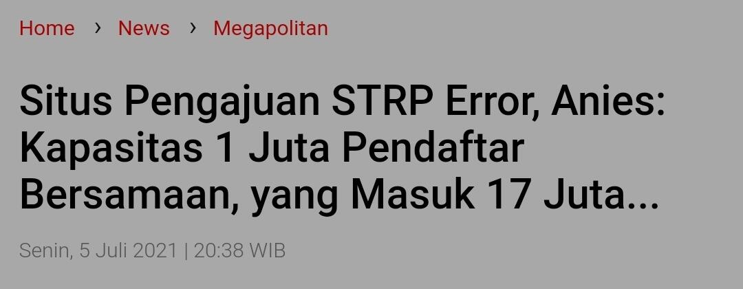 Terima 14.122 Permohonan, Pemprov DKI Terbitkan 9.250 STRP