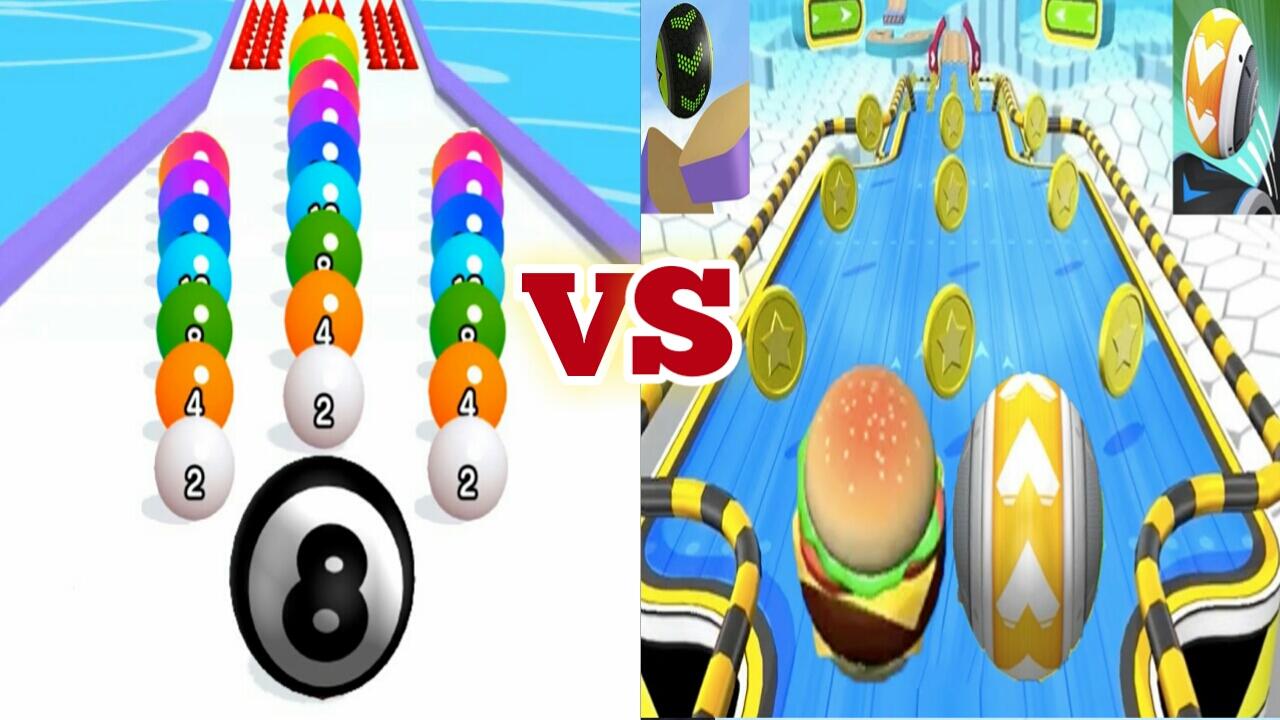  &#91; Battle Game &#93; Az Run Vs Going Balls || All Level Gameplay Android, Ios, 