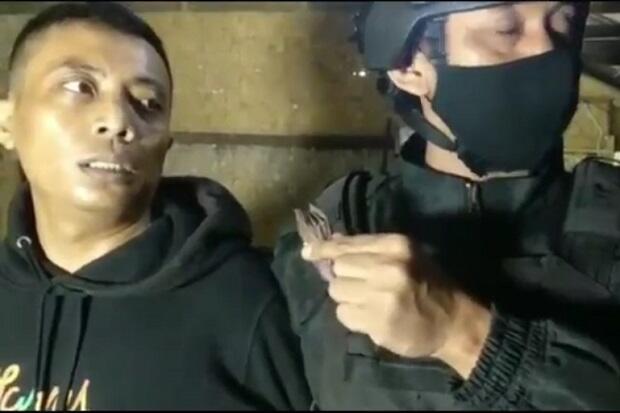 Penjual dan Pemakai Tembakau Gorila Diciuk Tim Maung Galunggung Saat Asyik Pesta